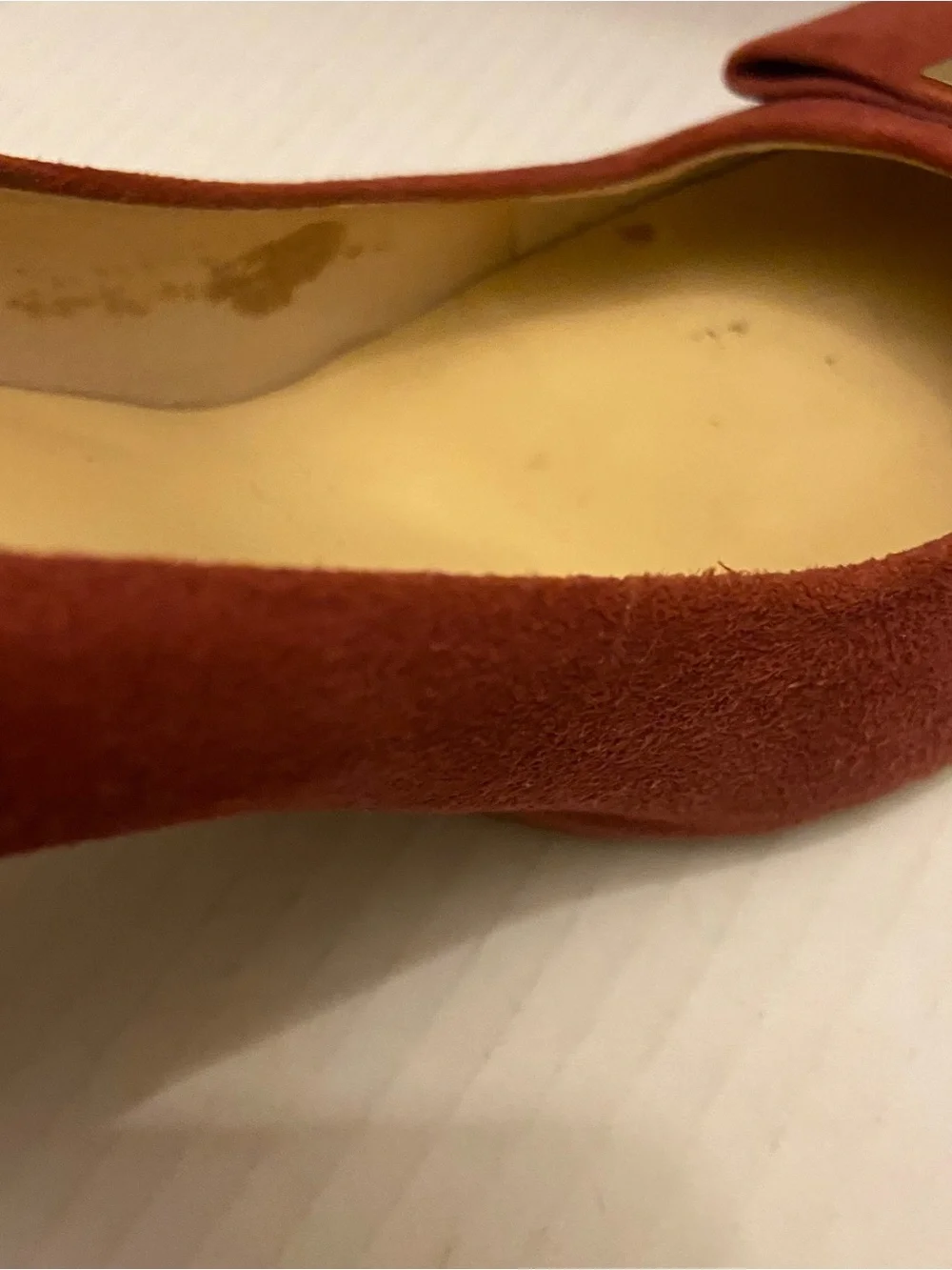 Kate Spade New York Microfiber Suede Woman’s Chunky High Heel Accent Bow Shoes